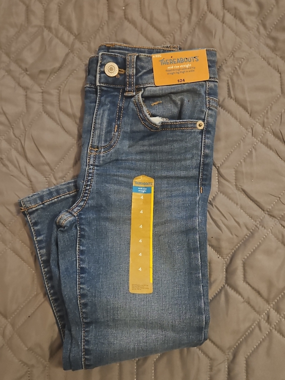 Thereabouts Girls' Blue Denim Jeans - Classic Stretch